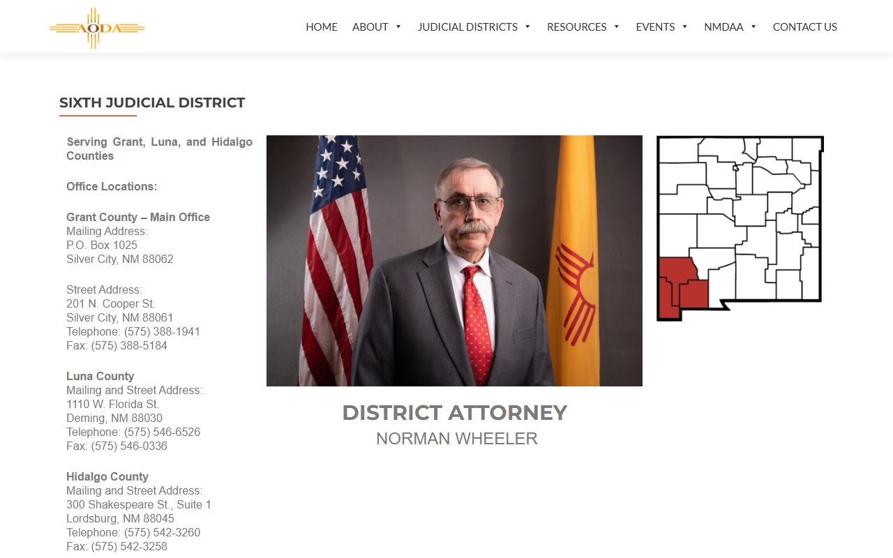 Hidalgo County court charges New Mexico DA Association source