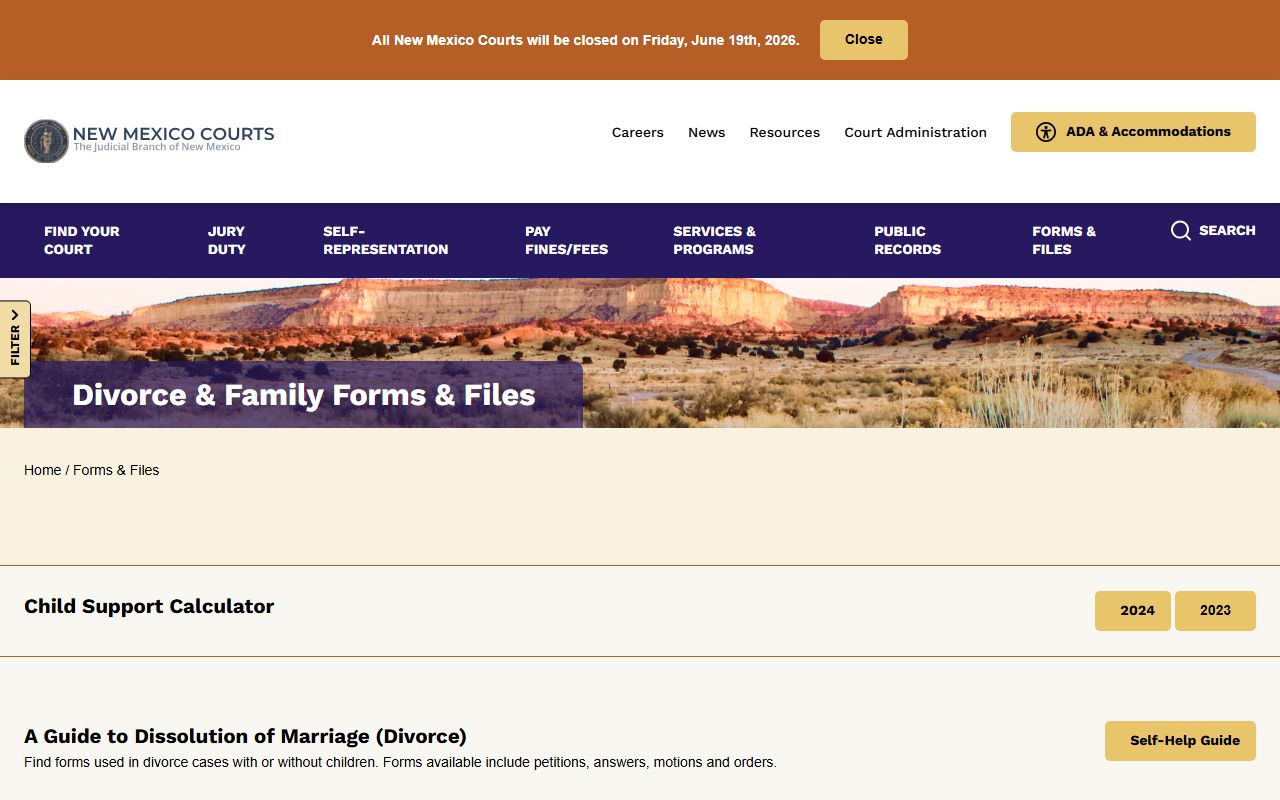 Hidalgo County marriage and divorce records New Mexico divorce forms