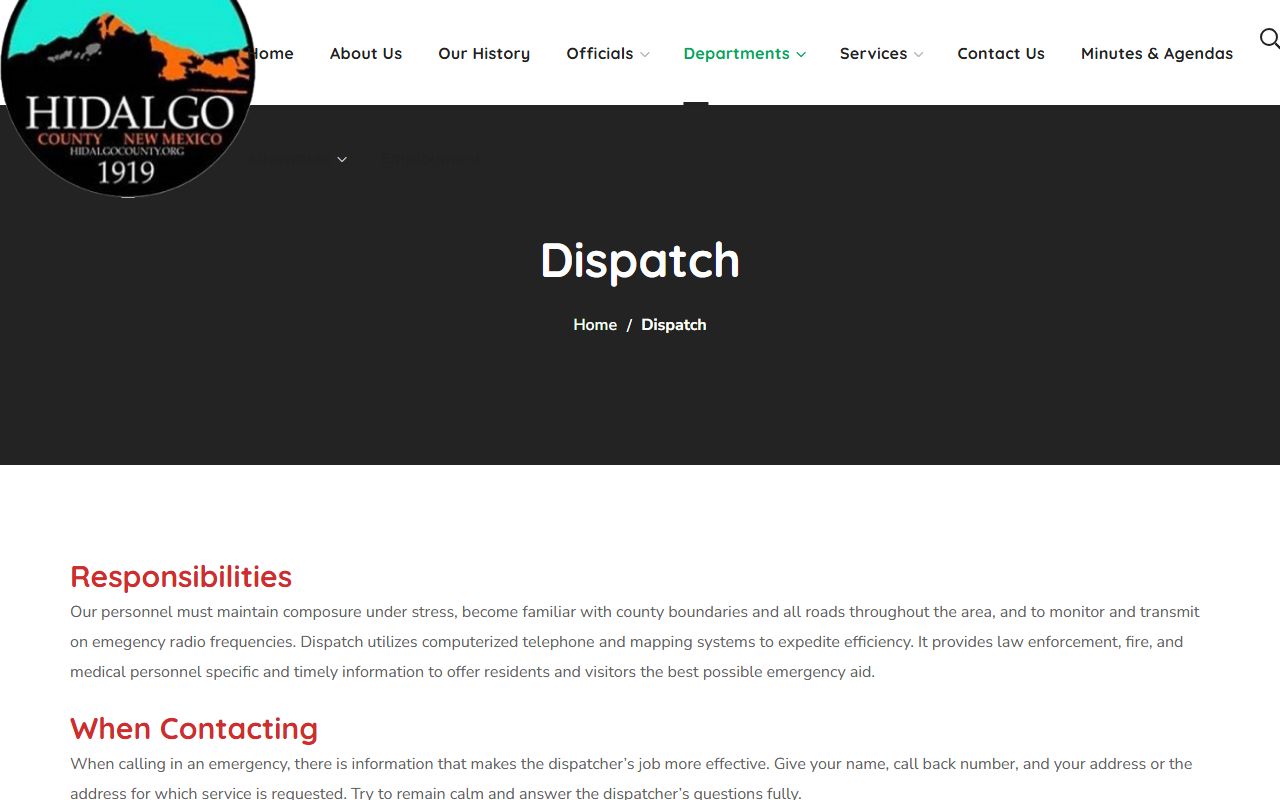 Hidalgo County warrant records dispatch source